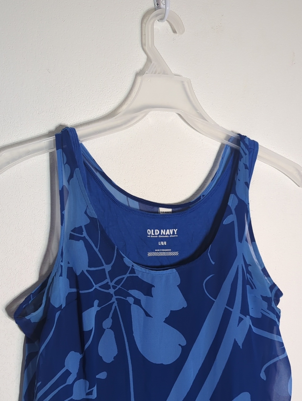 Old Navy Womens Tank Top Lot of 3 Jewel Tone Blues Coastal Boho Flowy Medium - Picture 11 of 16